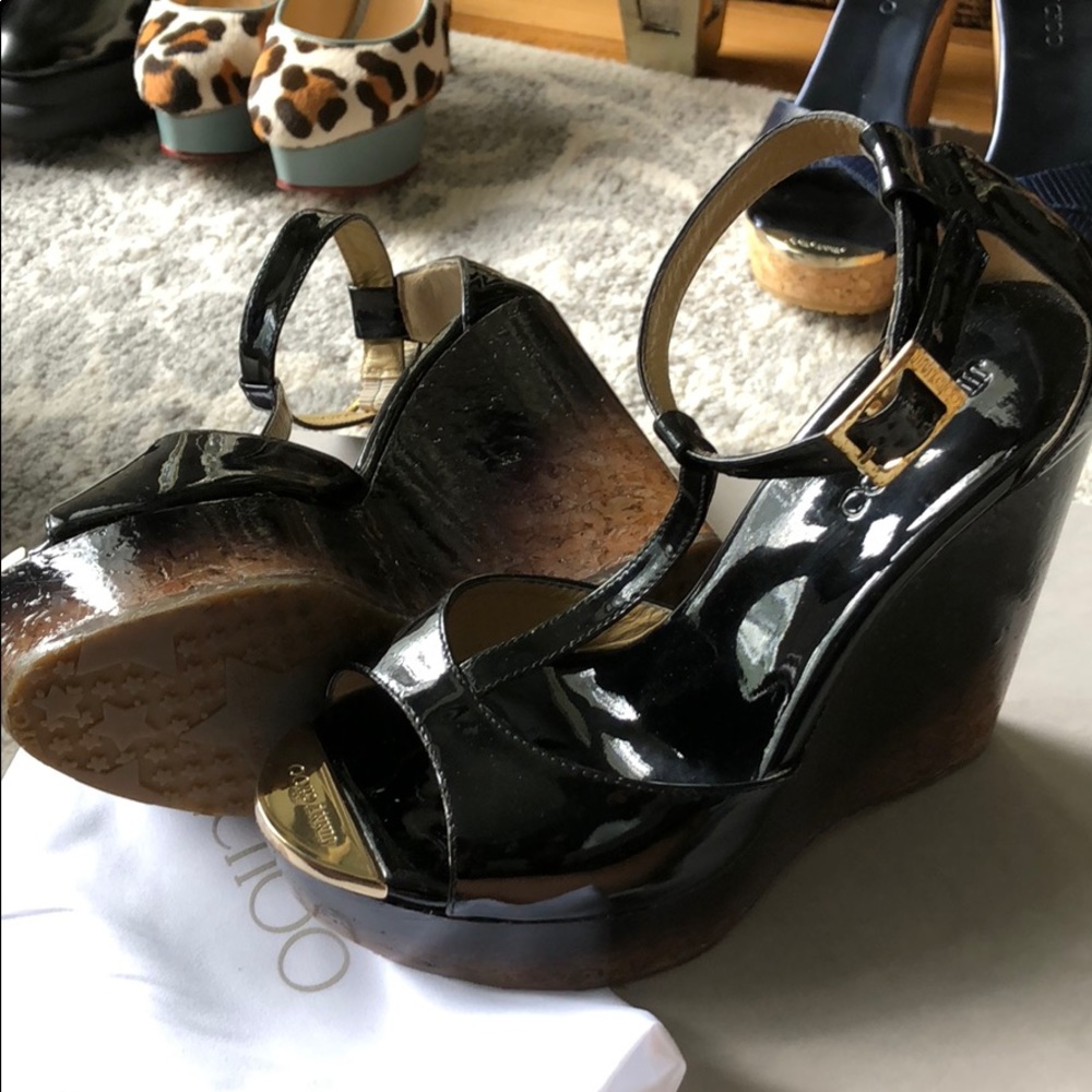 Sold!!!! Jimmy Choo wedges size 37.5 gently used.